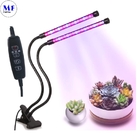 USB Smart Mini LED Grow Tube Light Red Blue 10-40W 360° Flexible With Desktop Table Clip Controller For Indoor
