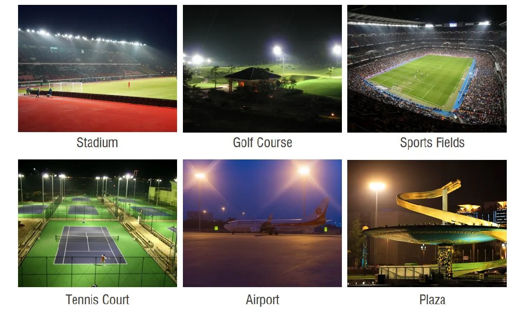 High Power 5 Year Warranty 500W 1800W Staddium Football Pitches Sport Field Tennis Court Golf Course Wharf Horsing High Mast Light