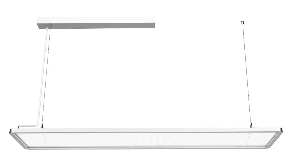 OEM ODM Mirrow Round Corner Hanging Commericial Residential High End Class Anti Glare 4FT 5FT 50W 60W Dali Dimmable LED Pendent Lamp LED Panel Light for Office