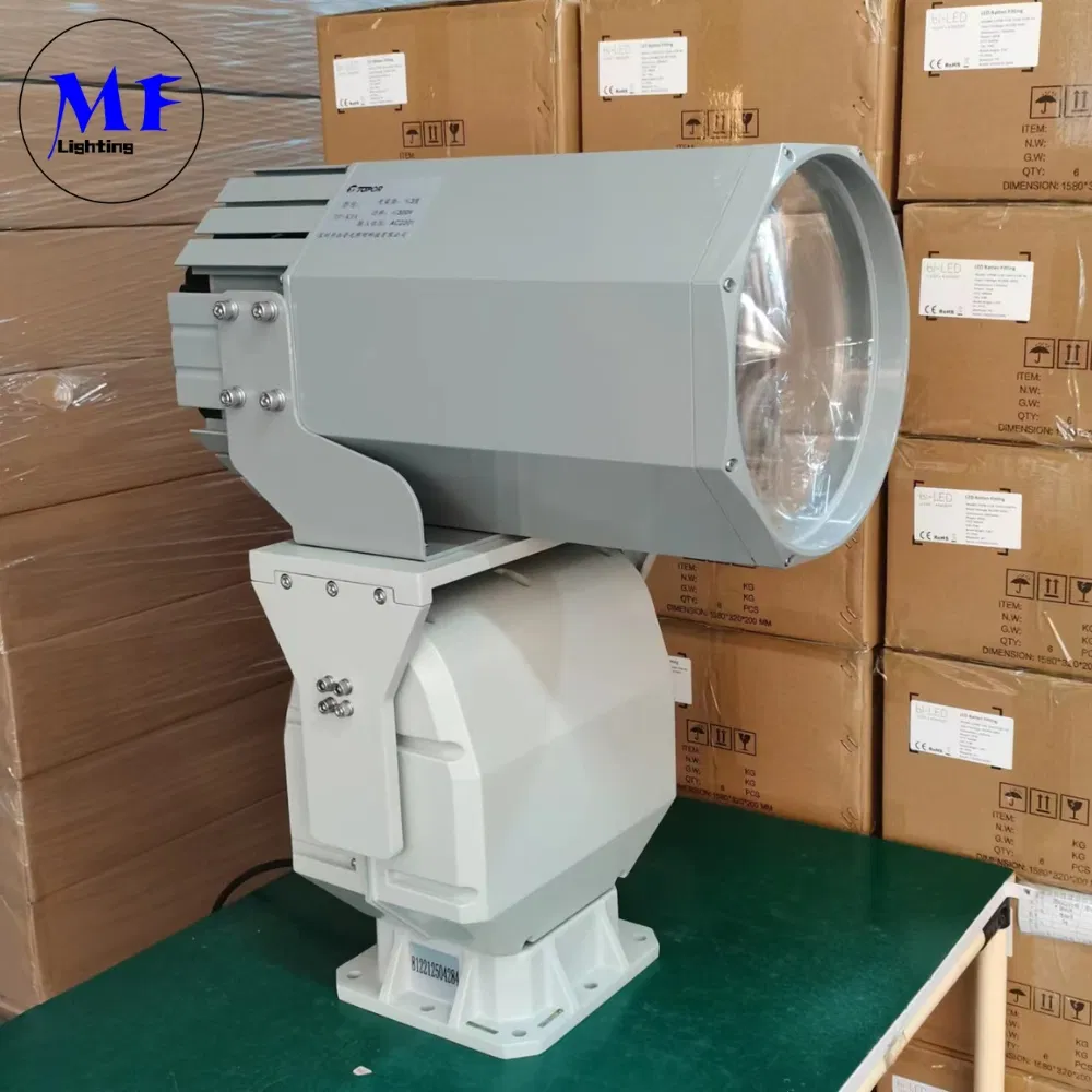 Szperacz LED 200W 300W IP66 Wodoodporny Stalowy Antykorozyjny 1000m 3000m Statek Morskie Łódź Zdalne Wyszukiwanie Reflektor Ratowniczy 10