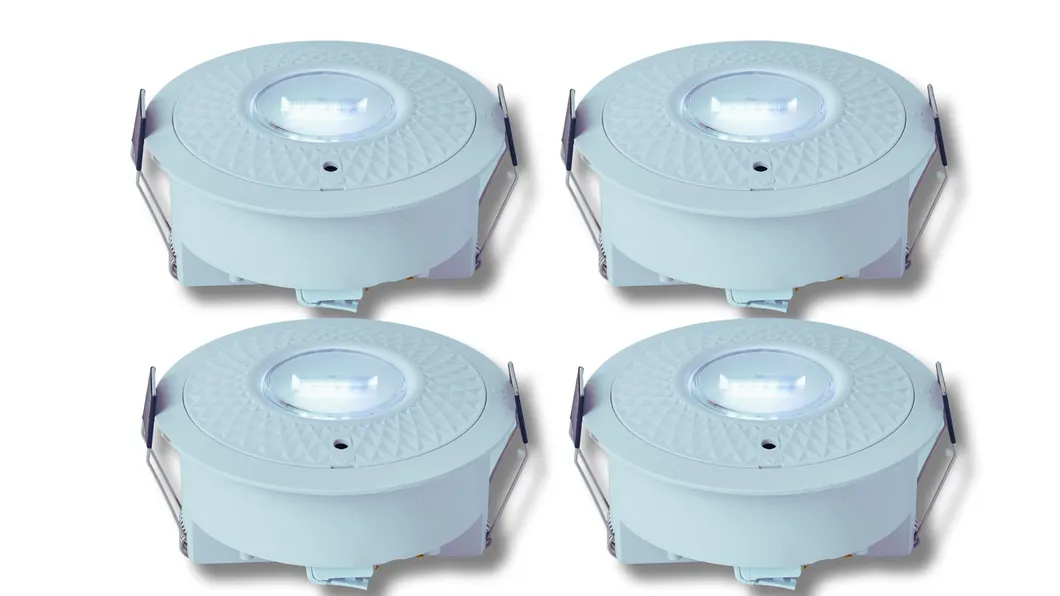 Panel Down Light LED Panika awaryjna ucieczka znak wyjścia światło IP65 Bateria zapasowa ponownie ładowalna Szkoła publiczna Szpital Biały 0