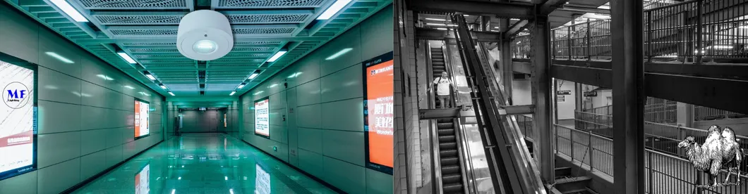Panel Down Light LED Panika awaryjna ucieczka znak wyjścia światło IP65 Bateria zapasowa ponownie ładowalna Szkoła publiczna Szpital Biały 13