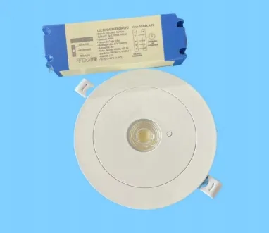 Światło awaryjne typu downlight, znak ewakuacyjny, 3h, IP65, zasilanie bateryjne, do sklepu, warsztatu, centrum handlowego 4