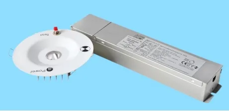 Światło awaryjne typu downlight, znak ewakuacyjny, 3h, IP65, zasilanie bateryjne, do sklepu, warsztatu, centrum handlowego 6