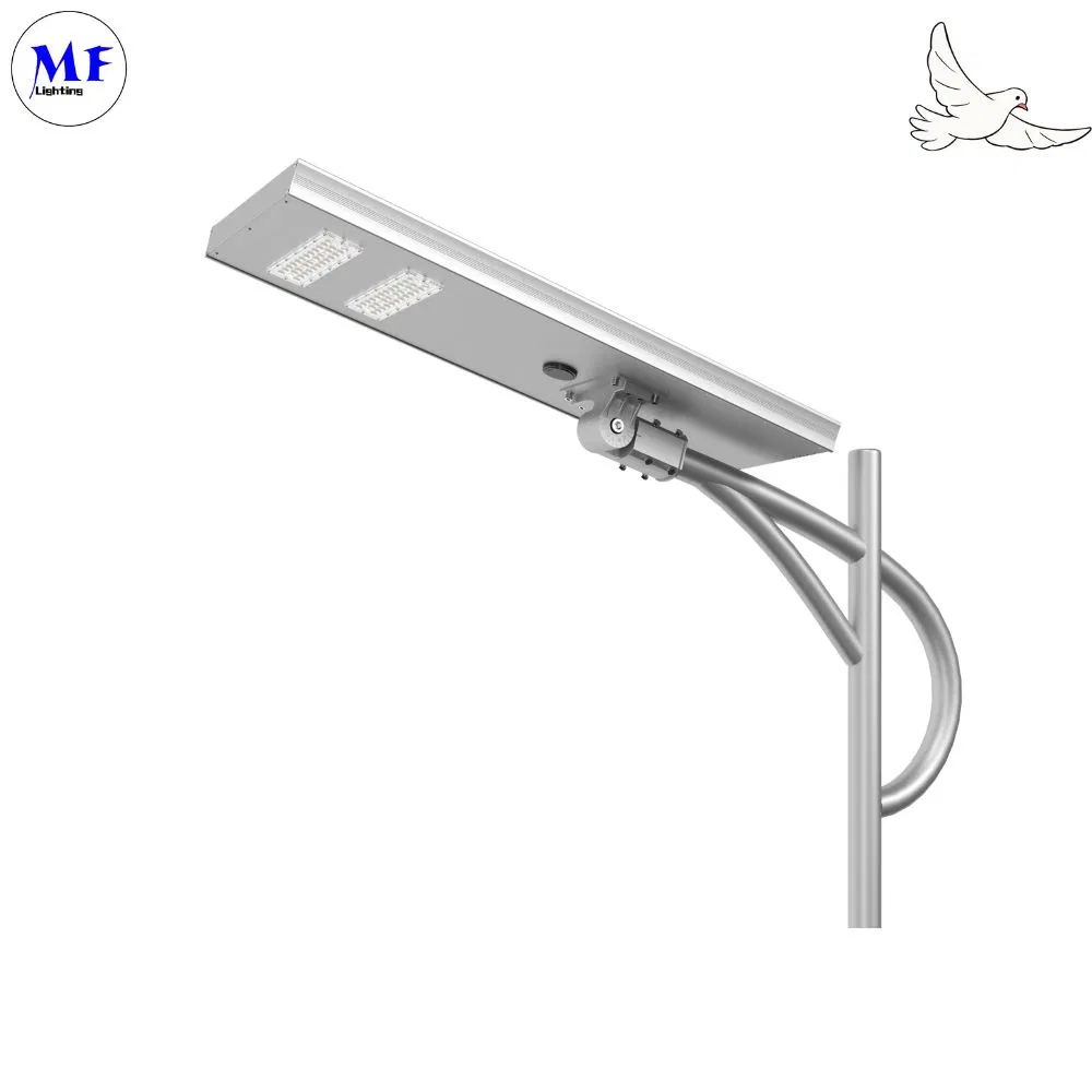 LED Solar Street Garden Light Motion Sensor Biały Srebrny 120W 100W 80W Alu. IP66 Podjazd Willa Courtyard 0