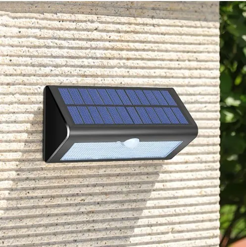 LED Światło ścienne Moderne Nowel Smart Simple Lithium Battery Monokrystaliczny Czarny IP66 Wodoszczelne 3