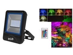 Outdoor RGBW 10W 20W 30W 50W 100W Wodoodporny reflektor IP66 LED Flood Light z pilotem