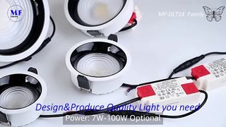 Oprawa typu downlight LED dużej mocy 100 W do zastosowań komercyjnych