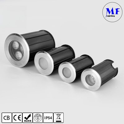 Factroty Price RGB 3W Underwater Spot Light LED Lights Swimming Pool Light IP68 316SS Stainless Steel  Dia 52mm