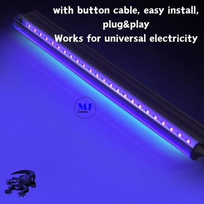 Factory Price PC Aluminum 6W 25W Black Light for 3D Resin Curing Glow Filament Gel Nail Curing Pet Urine UV Curing Lamp T5 Tube Light