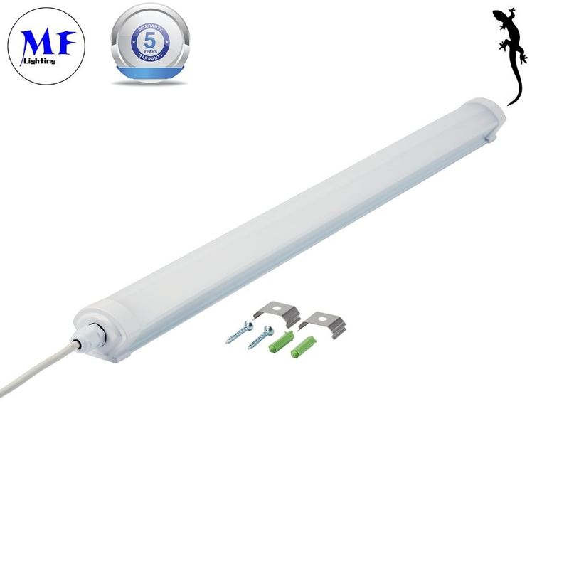 IK08 IP66 LED Triproof Light 3000K 6000K with Emergency Sensor For Warehouse