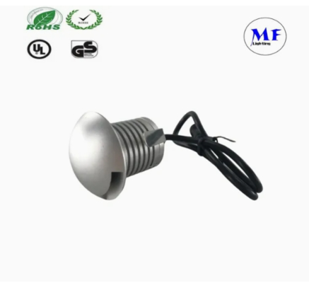 Oświetlenie schodowe LED srebrne 3W 12V IP65 ścieżka chodnik kwadraty chodnik ogród