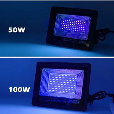 Wysoce wydajna, natychmiastowa, wodoodporna IP66, bezpieczna rozrywka, 395nm UVA, 100W, ultra-cienka, regulowana lampa UV LED na imprezy do wielospecjalistycznego utwardzania przemysłowego