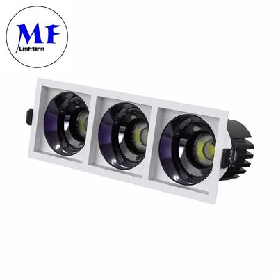 7W10W12W15W Światło przeciwpromieniowe, TRIAC/0-10V/DALI-2 Zgaszalne, 100lm/W CRI90, AC100-277V, 1/2/3 głowicy