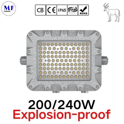 ATEX LED Reflektor Strefa 1 Strefa 2 Alu. Wodoodporny 300W 400W IP66 IK10 Surowe Instalacje Przemysłowe Elektrownie Rafinerie Naftowe Gazowe