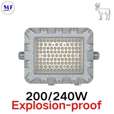 Atex IP66 IK08 przeciwwybuchowe światło LED typu floodlight 140LM/W 150W 200W 240W 300W 400W z soczewką ze szkła hartowanego do stref niebezpiecznych w przemyśle naftowym, gazowym, chemicznym i górniczym