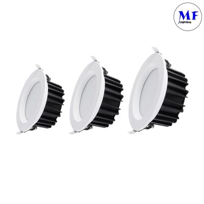 IP40 SMD Downlight 5W/7W/10W/12W/15W/20W/25W/30W/35W/40W/45W/50W Smart CCT Power Dimming Adjustable Smart Triac Dali 0-10V Recessed Aluminium LED Down Light
