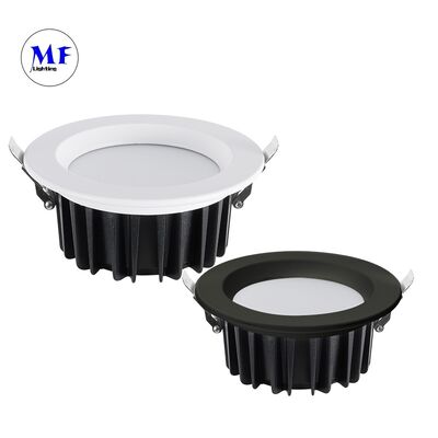 Cena fabryczna Odlew aluminiowy 40W SMD Wpuszczana lampa sufitowa Ugr<19 Antyodblaskowa Triac 0-10V Dali-2 Dali Dt8 Tuya Zigbee Ściemniana lampa wpuszczana