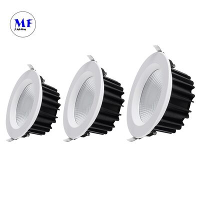 Cena fabryczna Montaż na klips sprężynowy 40W COB Downlight 2700-6000K Tunable CCT Wysokie CRI Ra90 Triak 0-10V Dali-2 Dali Dt8 Tuya Zigbee Ściemnialny Downlight