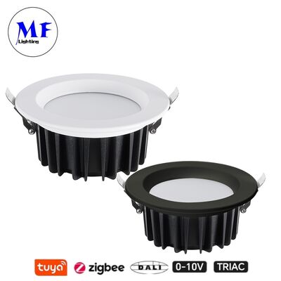 Zmniejszalne 7W 100lm/W LED Spot Down Light CCT Regulowalny CRI90 Triac /0-10V/Dali-2/Tuya Zigbee Beam Angle 60° Recesed Anti-Glare SMD dla miejsc komercyjnych i mieszkalnych