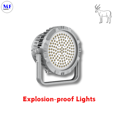 240W LED Oświetlenie przeciwwybuchowe ATEX Certyfikat IP66 IK08 Trwałe Okrągłe Solidne 240W LNG Nafta Gaz Przemysłowe Platforma Morska Górnictwo Chemiczne