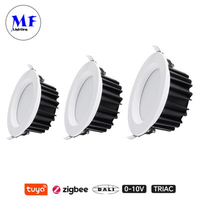 Ceny fabryczne IP40 Antyglare Triac Dali Tuya Smarowalny Smart Zigbee 7W 15W SMD LED Spot Down Light do kuchni Przemysł Sprzedaż detaliczna Przestrzeń handlowa