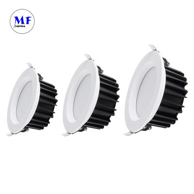 Cena fabryczna Odlew aluminiowy 40W SMD Wpuszczana lampa sufitowa Ugr<19 Antyodblaskowa Triac 0-10V Dali-2 Dali Dt8 Tuya Zigbee Ściemniana lampa wpuszczana