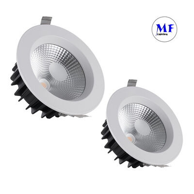 Cena fabryczna Montaż na klips sprężynowy 40W COB Downlight 2700-6000K Tunable CCT Wysokie CRI Ra90 Triak 0-10V Dali-2 Dali Dt8 Tuya Zigbee Ściemnialny Downlight