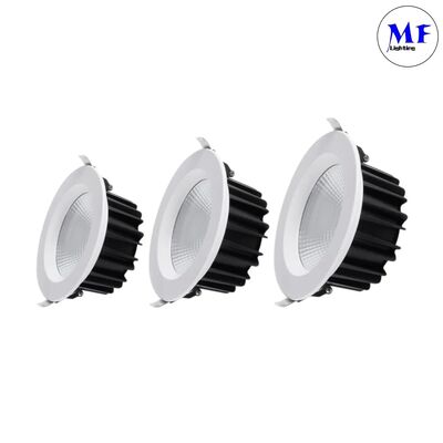 Aluminium 60 stopni Triac 0-10V Dali Smart Dimming Dimmable CCT Regulowalny 5W/7W/10W/12W/15W/20W/25W/30W/35W/40W/45W/50W Downlight Recessed COB LED Down Light