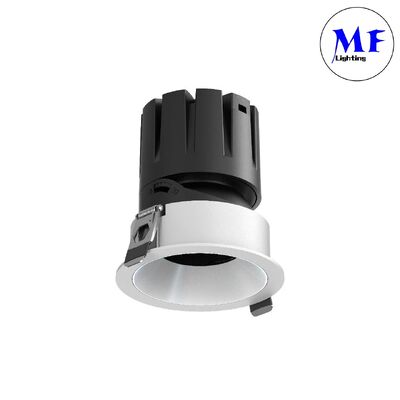 Inteligentne sterowanie 0-10V Dali Dip CCT Regulowana moc ściemnianie ściemnianie 7W 10W 12W 15W 25W Oświetlenie wewnętrzne wpuszczane hotelowe aluminiowe LED o wysokim strumieniu świetlnym
