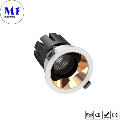 15W LED Downlight CRI90 100lm/W UGR<3 ETL Driver 110Vac DIP 5CCT regulowalny 200-240VAC Triac/0-10V/ Dali Zgaszające się Wstępne Światło LED Spot Downlight dla przestrzeni komercyjnych