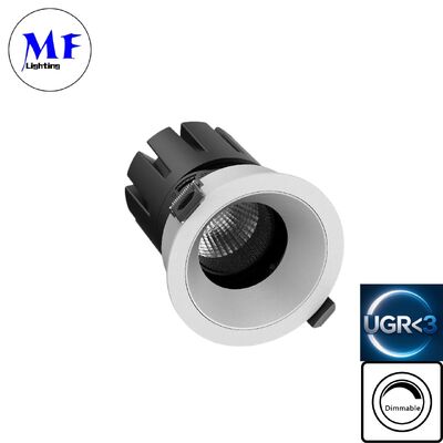 7W LED Downlight UGR<3 Antyrefleksyjny Ściemnialny ETL Driver DIP 5CCT Regulowany 100LM/W Wysokie Lumeny do Łazienek, Przestrzeni Przemysłowych, Handlowych i Komercyjnych